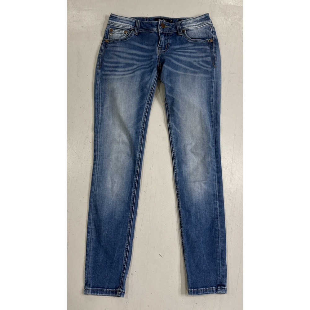 Miss Me Jeans Women Size 25 Ankle Skinny Blue Denim Low Rise see pictures